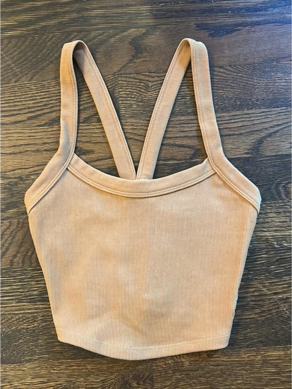 FP Movement by Free People size XS caramel tan Ribbed Cropped Tank